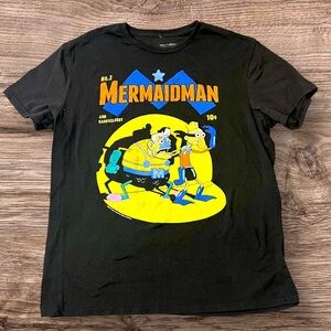 Mermaidman Graphic T-Shirt - Black Large